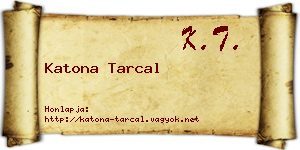 Katona Tarcal névjegykártya