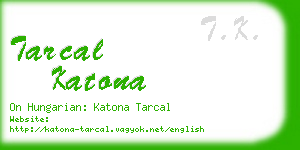 tarcal katona business card